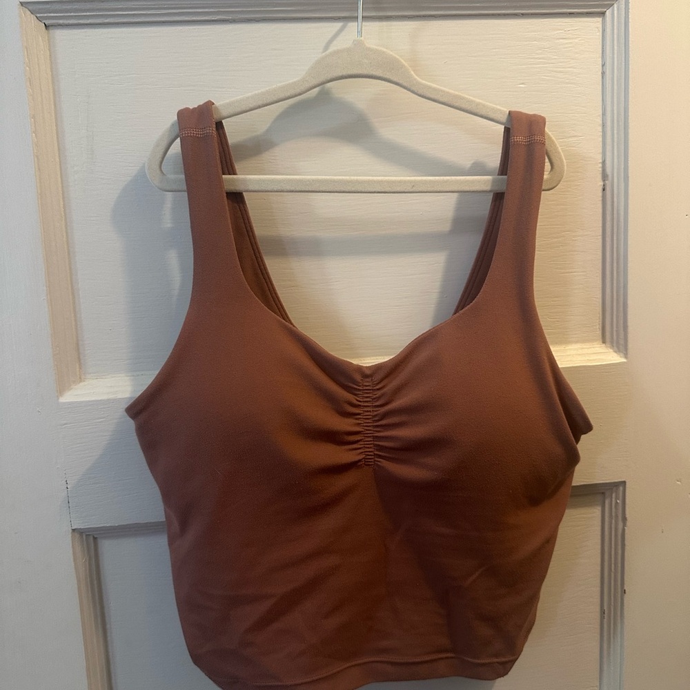 Lululemon Athletica Align Pink Ruched Fitted Tank Top c/d